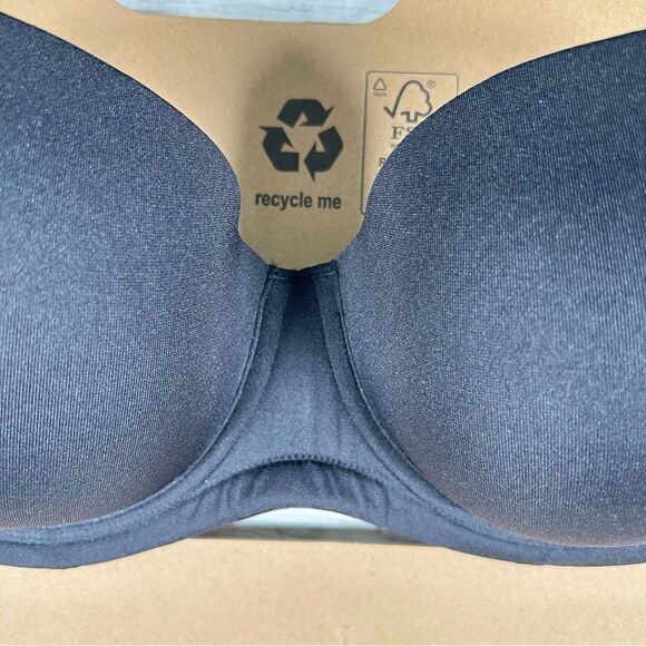 Wacoal Strapless Underwire Padded Black Bra 40DD CLEAN 854119 - Picture 3 of 6